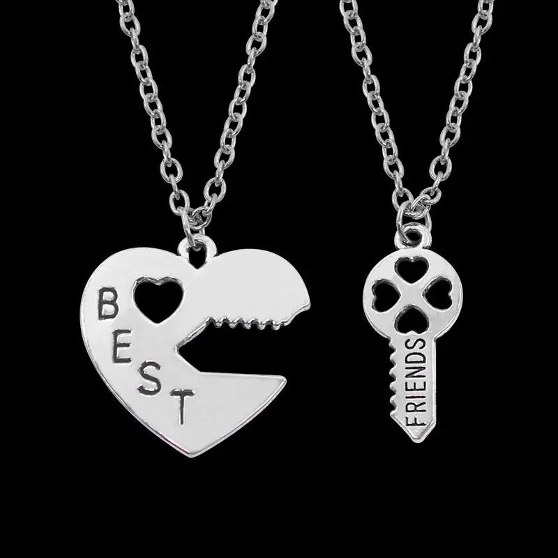 Two Besties Heart and Key