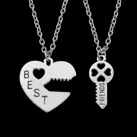 Two Besties Heart and Key