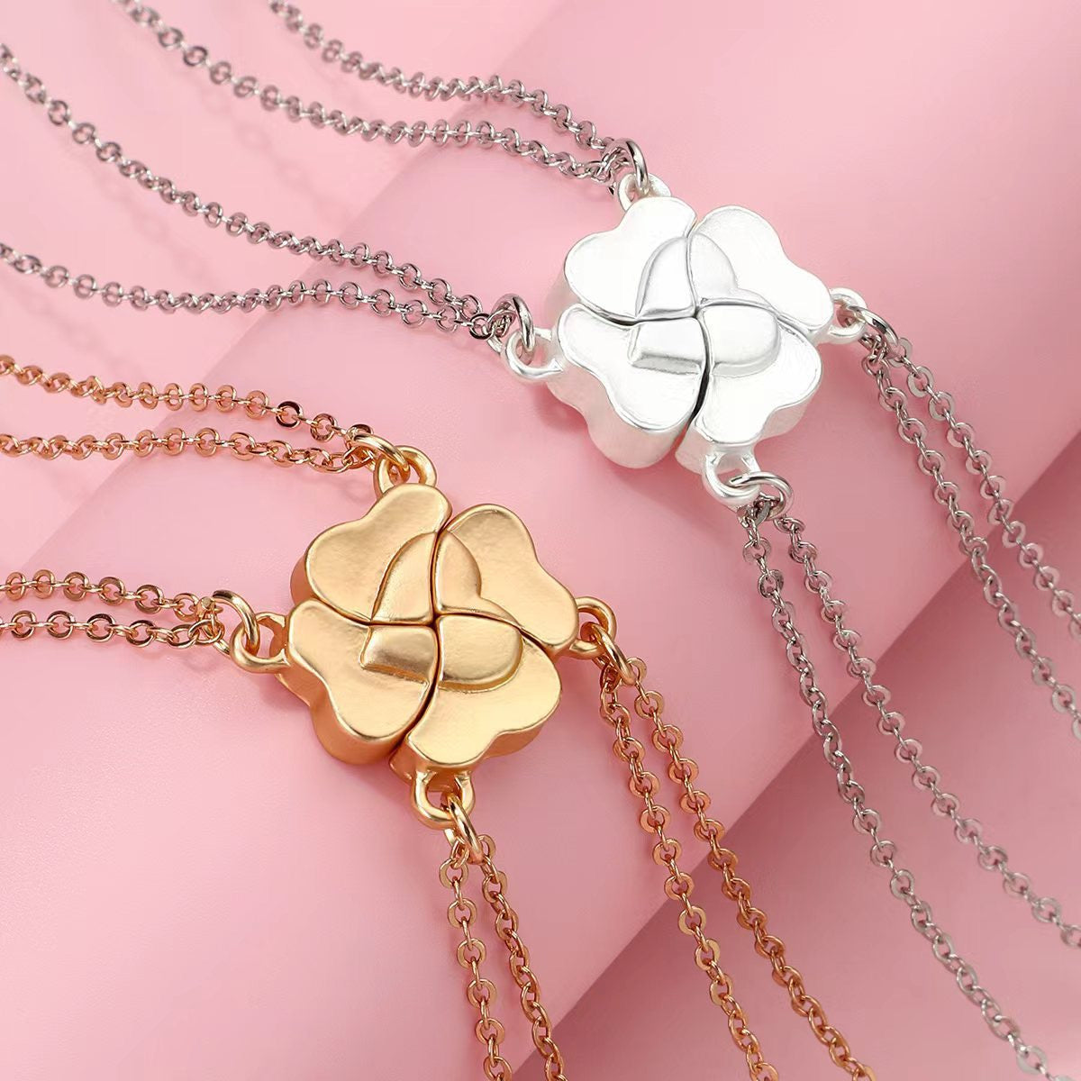 Four Besties Four-Leaf Clover BFF Necklace
