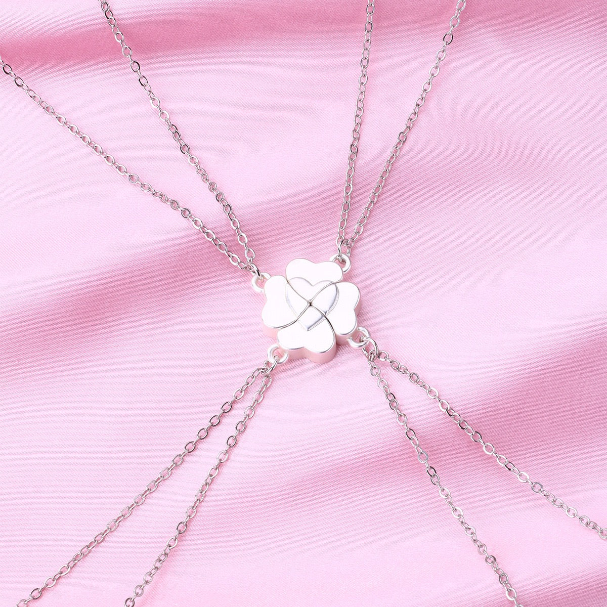 Four Besties Four-Leaf Clover BFF Necklace