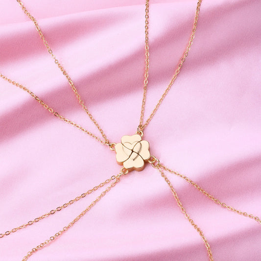 Four Besties Four-Leaf Clover BFF Necklace