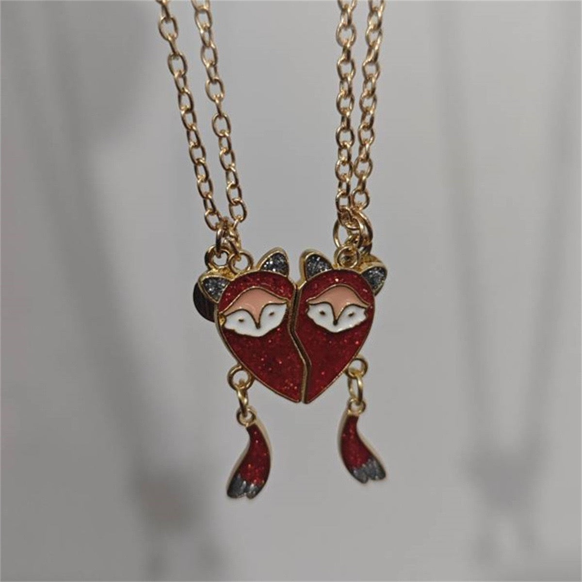 Cute 2 Besties Necklace Set