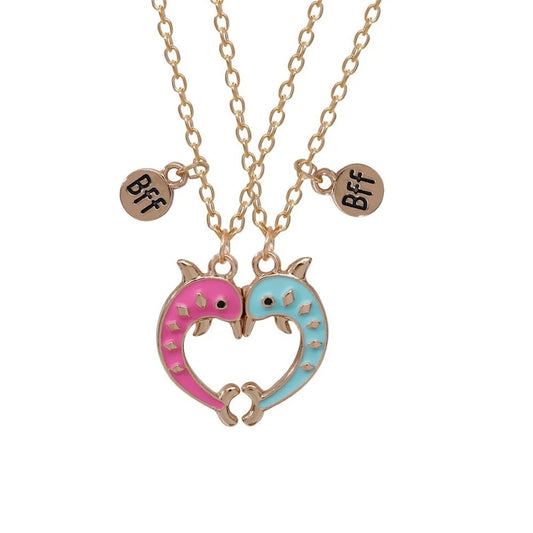 Cute 2 Besties Necklace Set