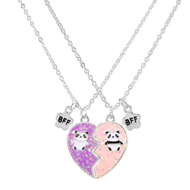 Cute 2 Besties Necklace Set